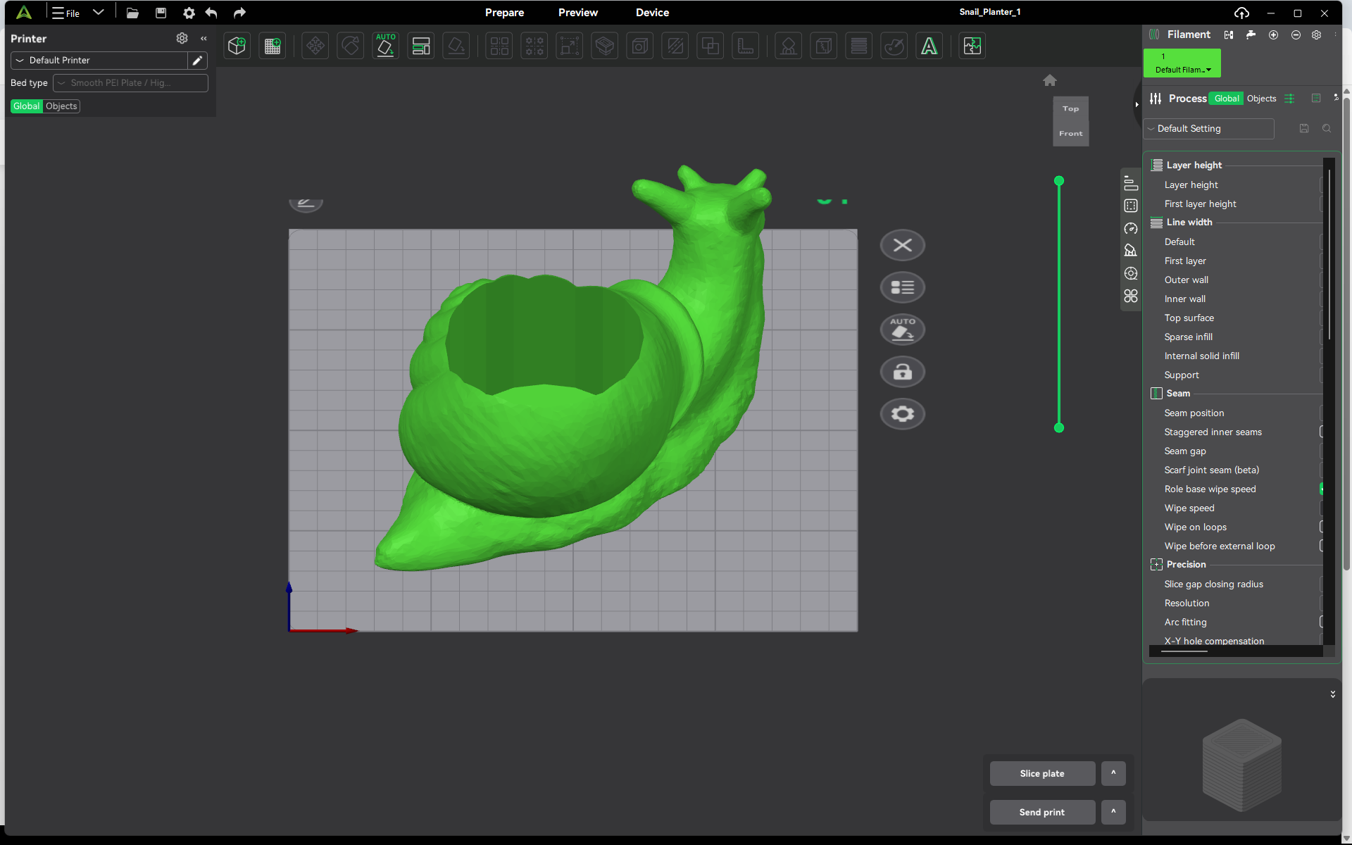 screen shot of 3D prototyping